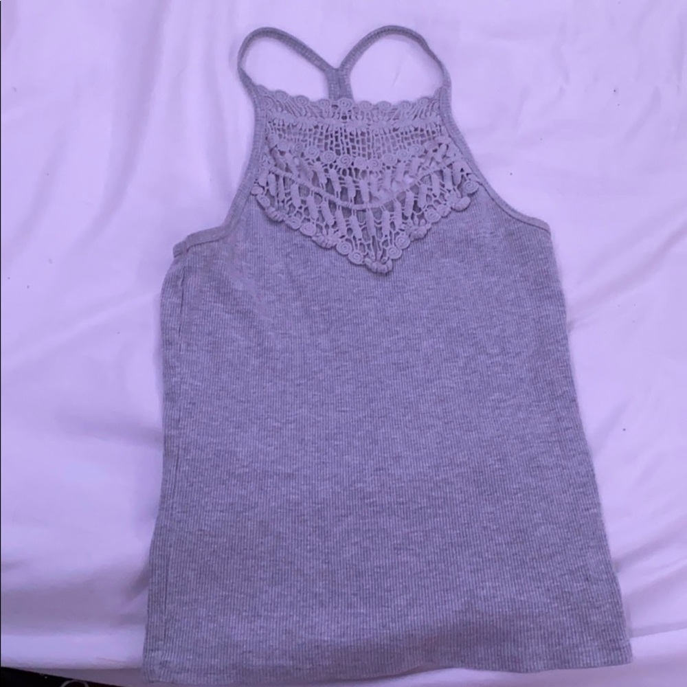 Grey Aeropostale Halter Top size: medium